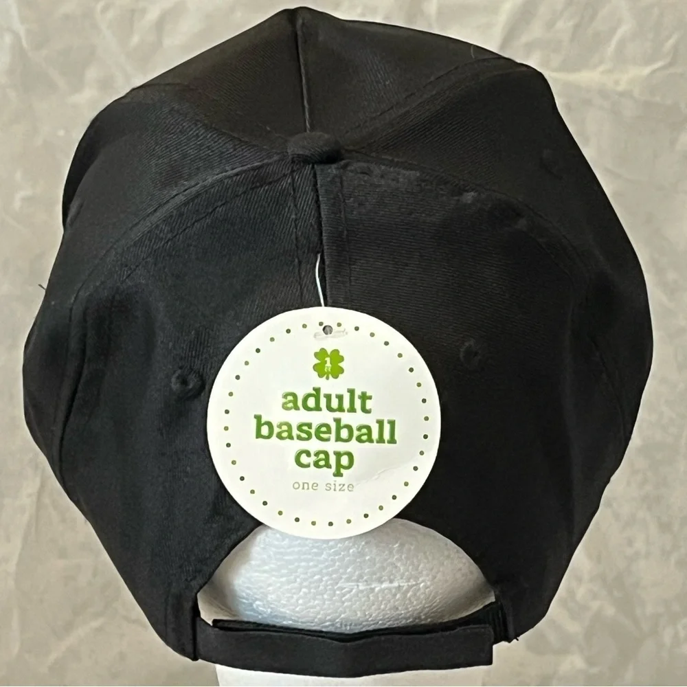 Black and Green Clover St. Patrick's Day Cap